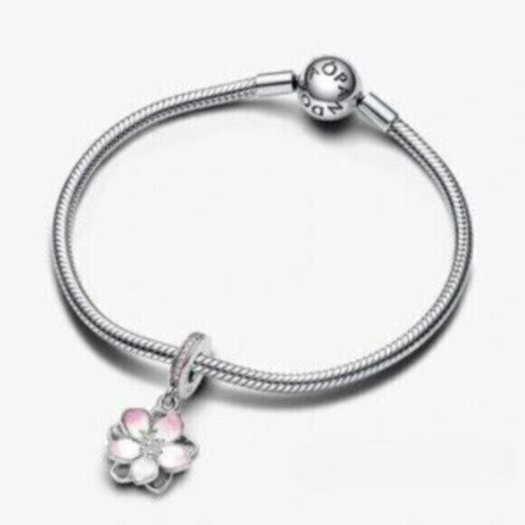 ✅New Pandora Cherry Blossom Dangle Charm - Picture 3 of 3